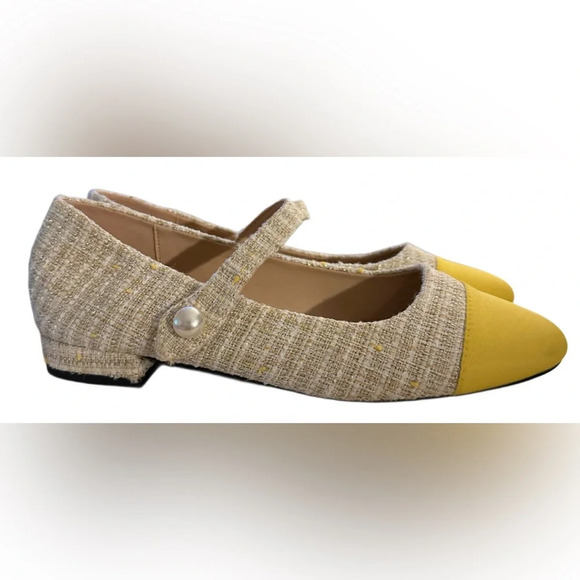 New C.Paravano Women's Flats Shoes Round Toe Ballet Flats with Strap - Picture 5 of 9